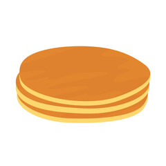 pancakes flat vector illustration logo icon clipart