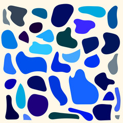 Fluid graphic shape element design vector isolated on white background.