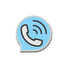 call bubble icon design vector template