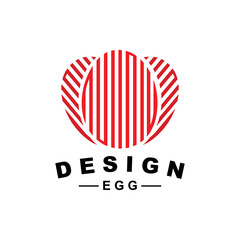 Fototapeta premium Egg Logo, Egg Farm Design, Chicken Logo, Asian Food Vector