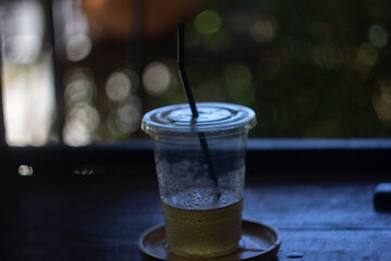 glass of water  bokeh  background