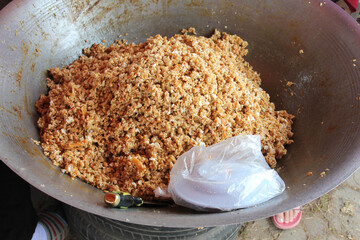 Krayasat  banana thai Kamphaeng Phet food cooking