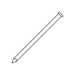 Hobnail Outline Icon Illustration on White Background