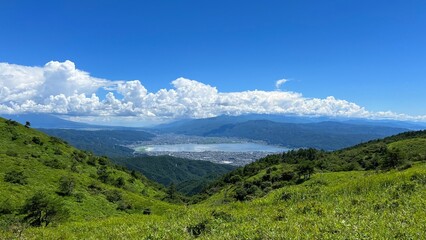 高ボッチ高原からの諏訪湖