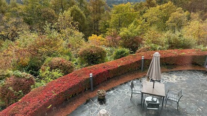 リゾートのベランダ