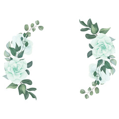 beautiful greenery floral wreath