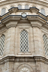 Architectural details of mosques in Istanbul.