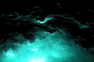 Turquoise, blue and green background texture, wavy silky pattern with different shades of light natural colors beautiful, wave and flowing design
