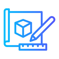 Obraz premium sketch gradient icon