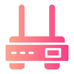 Obraz premium router gradient icon