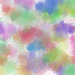 Watercolor Rainbow Splash Background