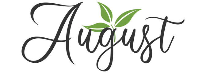 August. name of the month summer