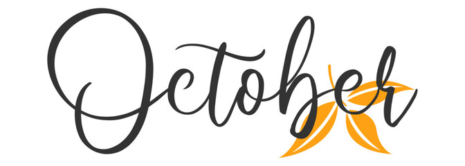 October.name of the month autumn