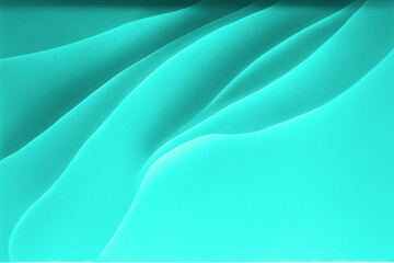 Obraz premium Turquoise, blue and green background texture, wavy silky pattern with different shades of light natural colors beautiful, wave and flowing design 