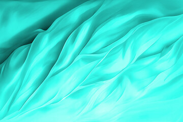 Turquoise, blue and green background texture, wavy silky pattern with different shades of light natural colors beautiful, wave and flowing design
