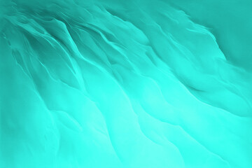 Obraz premium Turquoise, blue and green background texture, wavy silky pattern with different shades of light natural colors beautiful, wave and flowing design 