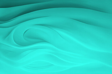 Turquoise, blue and green background texture, wavy silky pattern with different shades of light natural colors beautiful, wave and flowing design
