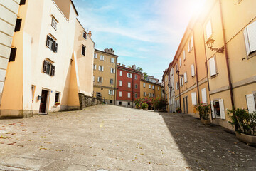 Old town and community center in Trieste, Italy