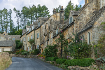 Beautiful British traditional village Snowshill captured in a summer day in England, UK