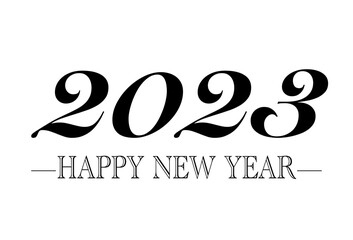 happy new year 2023 calendar text design 2023 business diary cover brochure template design card banner vector illustration white background