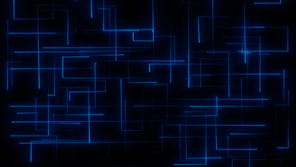 Current movement, blue glowing line background