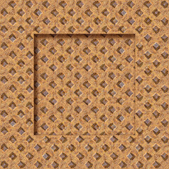 Naklejka premium Frame design with an heavy rusty iron cast background - concept image