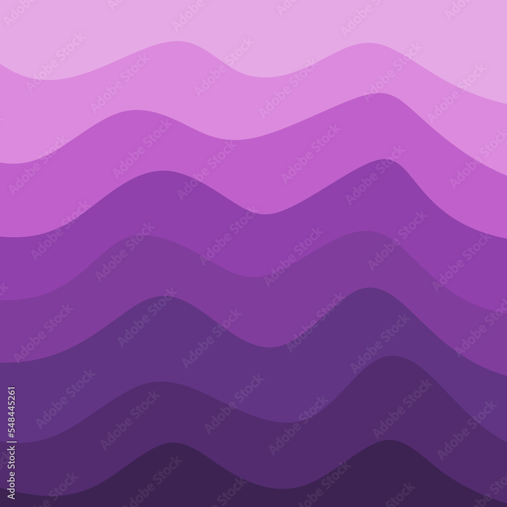 Poster simple background with gradient wavy line pattern