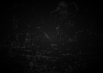 Black wall texture  grunge background  dark concrete floor background with black paint vector illustration.