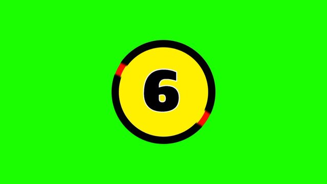 Countdown green screen, Suitable for opening, intro, video editing, outro, etc.