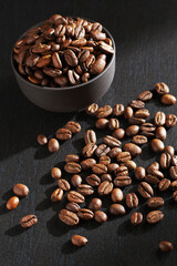 Coffee beans in bowl