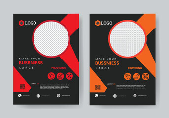 new corporate flyer print ready and fully editable, digital marketing agenchy, creative design, development