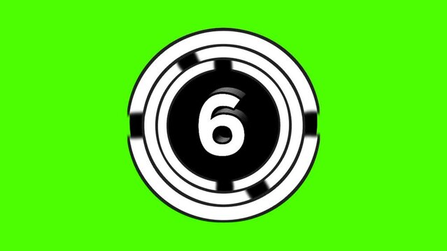 Countdown green screen, Suitable for opening, intro, video editing, outro, etc.