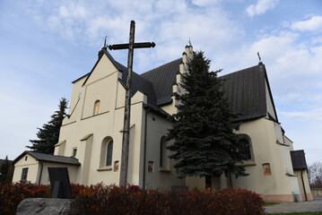 Kościół Łagów świętokrzyskie - obrazy, fototapety, plakaty