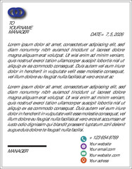 creative letter head design layout vector paper newspaper 