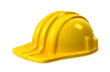 Fototapeta premium Yellow hardhat on transparent background