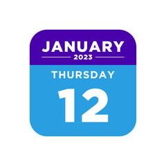 calendar january 2023 vector illustration