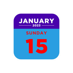 calendar january 2023 vector illustration