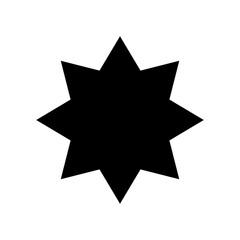 star icon in trendy flat design