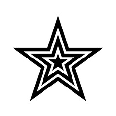 star icon in trendy flat design