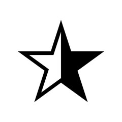 star icon in trendy flat design