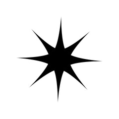 star icon in trendy flat design