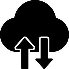 Cloud Data Transfer Icon