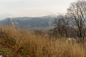 Obraz na płótnie Canvas The Zhigulevsky mountains on a December day!