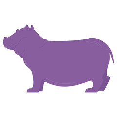 Wildlife Animal Hippopotamus Illustration