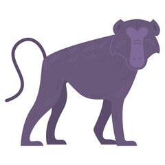 Obraz premium Wildlife Animal Monkey Illustration