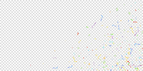 Color serpentine carnival red spiral ribbon curly