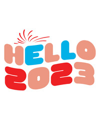 Retro Happy New Year 2023 Bundle, Bundle, Png Bundle, Sublimation Bundle, Holiday Christmas Sayings, Sublimation, Sublimation Design, Tshirt Design, Sticker, Mug, Slogan, T-shirt Vintage Tee, Christma