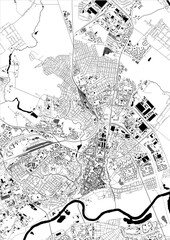 map of the city of Mogilev, Belarus