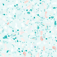 Terrazzo Texture Vector. Flooring Seamless Pattern