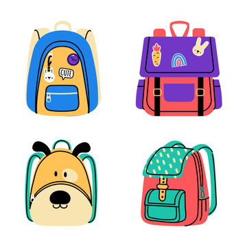 Cartoon school bag for kids of collection